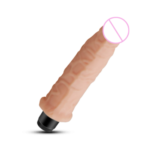 Dildo vibrador con textura