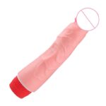 Dildo vibrador con textura